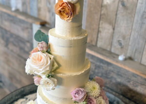 semi naked wedding cake montague farm east sussex