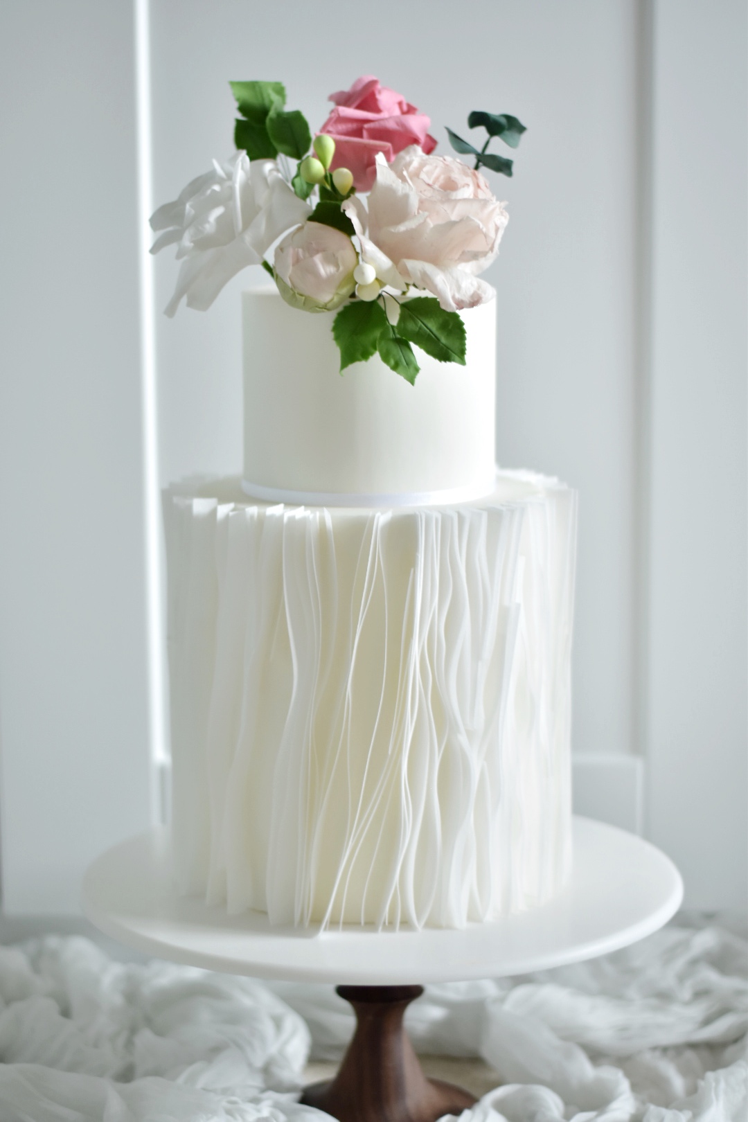 wafer paper wedding cake sugar flowers