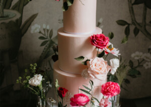 wedding cake sugar flowers Goodnestone park