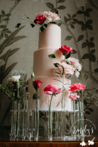 wedding cake sugar flowers goodnestone park