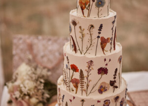 pressed flower wedding cake sophie and rory east sussex