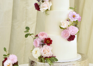 carolina and carl simple wedding cake east sussex