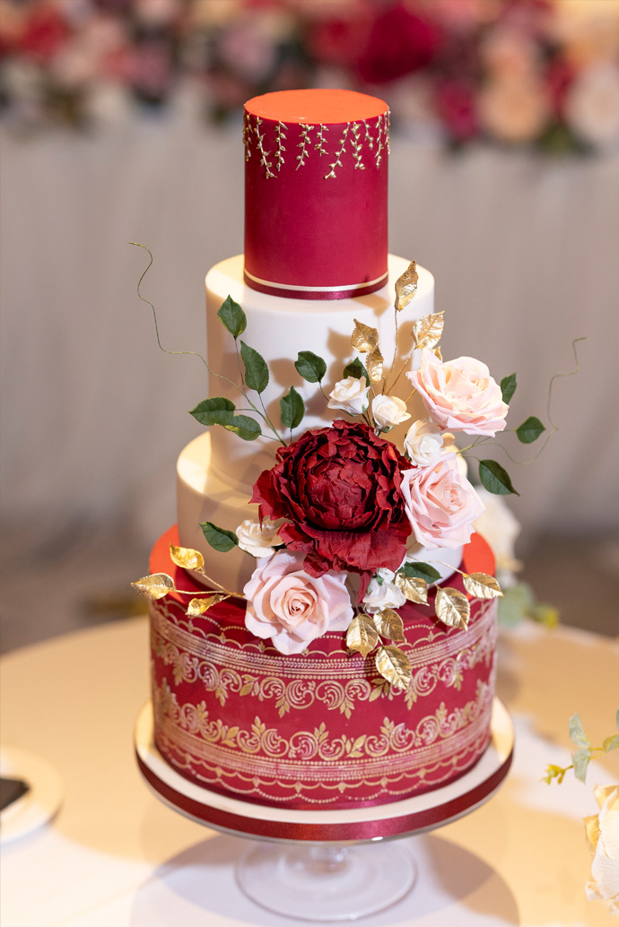 The Langham London Wedding Cake sugar flowers