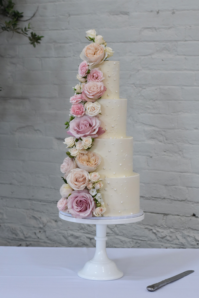 Firle Place Wedding Cake East Sussex Floral