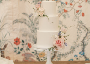 simple pretty wedding cake goodnestone